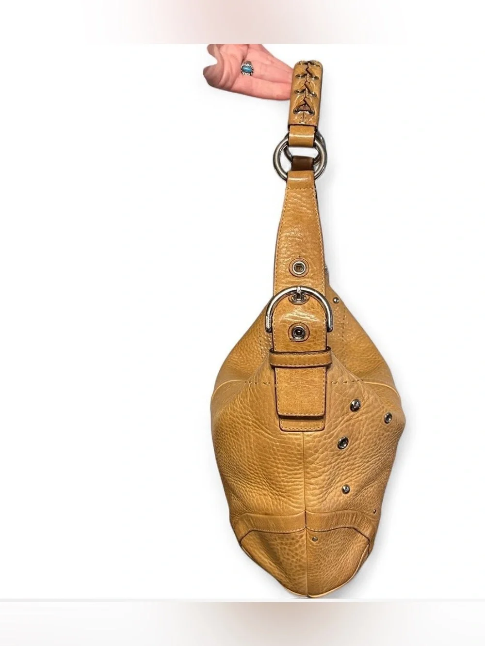 Coach studded grommet large hobo slouchy bag